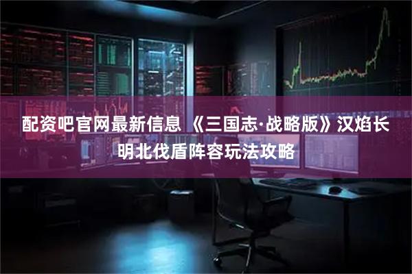 配资吧官网最新信息 《三国志·战略版》汉焰长明北伐盾阵容玩法攻略